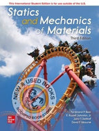 *PRE-ORDER, APPROX 7-10 BUSINESS DAYS* Statics and Mechanics of Materials 3rd Edition By Ferdinand P. Beer 9781260570984