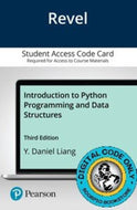 Revel Access Code for Introduction to Python Programming and Data Structures by Y. Daniel Liang 9780137621361 *FINAL SALE* *COURSE LINK URL FROM PROFESSOR REQUIRED*