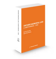 *PRE-ORDER, APPROX 4-6 BUSINESS DAYS* Ontario Municipal Law: A User's Manual 2026 by Sylvain Rouleau 9781038205230