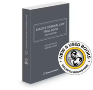 *PRE-ORDER, APPROX 4-6 BUSINESS DAYS* Mack's Criminal Law Trial Book 2025 Edition by Dallas Mack 9781038215031 *FINAL SALE* [ZZ]