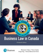 eTextbook for Business Law in Canada 13th Edition by Richard Yates (180 days) 9780137641772 *FINAL SALE*