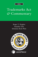 *PRE-ORDER, APPROX 4-6 BUSINESS DAYS* Trademarks Act & Commentary 2026 + E-Book by Roger T. Hughes 9780433540335 *FINAL SALE* [ZZ]