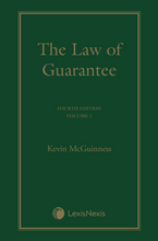 Load image into Gallery viewer, *PRE-ORDER, APPROX 4-6 BUSINESS DAYS* The Law of Guarantee 4th Edition Volume 1 + Volume 2 by Kevin P. McGuinness 9780433539810 [ZZ]
