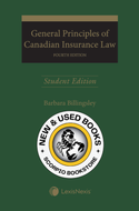 *PRE-ORDER, APPROX 4-6 BUSINESS DAYS* General Principles of Canadian Insurance Law 4th Edition by Barbara Billingsley STUDENT EDITION 9780433531982 [ZZ]