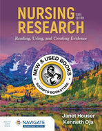 *PRE-ORDER, APPROX 7-10 BUSINESS DAYS* Nursing Research 6th Edition by Janet Houser 9781284296570 [ZZ]