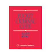 *PRE-ORDER, APPROX 4-6 BUSINESS DAYS* Pocket Criminal Code 2027 + Proview STUDENT EDITION (red book) *FINAL SALE*