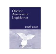 *PRE-ORDER, APPROX 4-6 BUSINESS DAYS* Ontario Assessment Legislation 2026-2027 Edition by Jack Walker 9781038217851