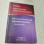 Commentary and Cases on The Law of Trusts and Equitable Remedies 11th Edition by DJ Hayton 9780421717800 (USED:GOOD; minor stain) *D3 [ZZ]