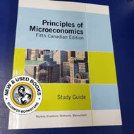 Principles of Microeconomics 5th Canadian Edition Study Guide by Mankiw 9780176622947 (USED:GOOD; pencil markings, writings) *BC1