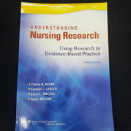 Understanding Nursing Research 3rd Edition by Cherie R. Rebar 9781605477305 (USED:VERYGOOD) *D11 [ZZ]