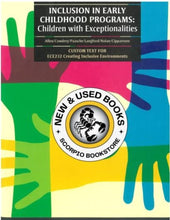 Load image into Gallery viewer, Inclusion in Early Childhood Programs Custom ECE232 Creating Inclusive Environments by Allen Cowdery 9780176750879 (USED:GOOD; minor highlights and markings) *D22
