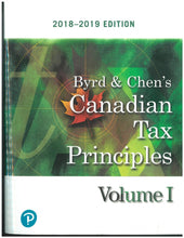 Load image into Gallery viewer, Byrd &amp; Chen's Canadian Tax Principles Volume 1 + Volume 2 + Study Guide 9780135235584 (USED:GOOD; minor writing) *D35
