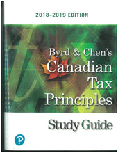 Load image into Gallery viewer, Byrd &amp; Chen's Canadian Tax Principles Volume 1 + Volume 2 + Study Guide 9780135235584 (USED:GOOD; minor writing) *D35
