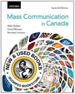 Mass Communication in Canada 7th Edition by Mike Gasher 9780195433838 (USED:VERYGOOD) *AVAILABLE FOR NEXT DAY PICK UP* *X1