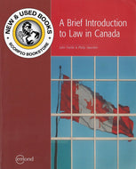 Brief Introduction to Law in Canada by John Fairlie 9781772552331 (USED:GOOD; highlights) *AVAILABLE FOR NEXT DAY PICK UP* *X1