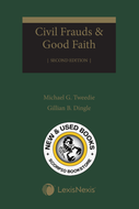 *PRE-ORDER, APPROX 4-6 BUSINESS DAYS* Civil Frauds & Good Faith 2nd Edition by Michael G. Tweedie 9780433536857 [ZZ]