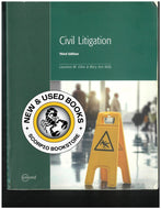 Civil Litigation 3rd Edition by Laurence M. Olivo 9781552395578 (USED:ACCEPTABLE; highlights and writing) *D11