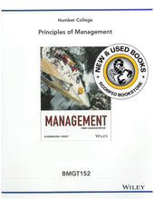 Load image into Gallery viewer, Principles of Management 3rd Canadian Edition BMGT152 Custom Humber by Schermerhorn 9781118997017 (USED:GOOD) *AVAILABLE FOR NEXT DAY PICK UP* *X5
