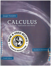 Load image into Gallery viewer, Single Variable Calculus 4th Edition + Student Manual by Stanley O. Kochman 9781256297598 (USED:LIKENEW) *D
