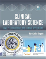 *PRE-ORDER, NYP FEB 2027* Clinical Laboratory Science Concepts, Procedures, and Clinical Applications 10th edition by Mary Louise Turgeon 9780443278204