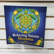 Load image into Gallery viewer, Relaxing Nature Mandalas Coloring Book
