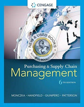 Load image into Gallery viewer, Purchasing and Supply Chain Management 6th Edition by Robert Monczka 9781285869681 (USED:GOOD; minor highlights and tears on edge) *
