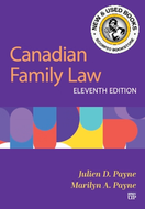 *PRE-ORDER, PENDING RESTOCK* Canadian Family Law 11th edition by Julien D. Payne 9781049808185