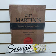Martin's Annual Criminal Code 2027 Volume 1 + Volume 2 + Proview by Edward Greenspan STUDENT EDITION 9781038216700 *88b *FINAL SALE*