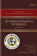 *PRE-ORDER, APPROX 3-5 BUSINESS DAYS* Modern Criminal Evidence 2nd Edition by Matthew Gourlay 9781774628836