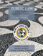 *PRE-ORDER, APPROX 3-5 BUSINESS DAYS* Public Law: Text, Cases, and Materials 6th Edition by Andrew Le Sueur 9780198983880 [ZZ]