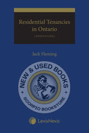 *PRE-ORDER, NYP NOV 2026* Residential Tenancies in Ontario 5th Edition by Jack Fleming 9780433543794