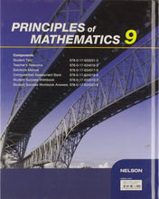 Load image into Gallery viewer, *PRE-ORDER 4-7 BUSINESS DAYS* Principles of Mathematics 9 by Small 9780176678142 *141d *FINAL SALE* [ZZ]
