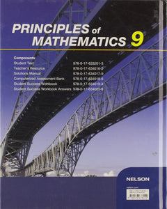 *PRE-ORDER 4-7 BUSINESS DAYS* Principles of Mathematics 9 by Small 9780176678142 *141d *FINAL SALE* [ZZ]