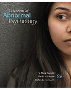 Essentials of Abnormal Psychology 8th Edition by Mark Durand 9781337619370 (USED:ACCEPTABLE;minor stain) *128d