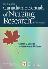 Load image into Gallery viewer, Canadian Essentials of Nursing Research 3rd Edition by Loiselle 9781605477299 (USED:ACCEPTABLE;shows heavy wear, please see picture) *D3
