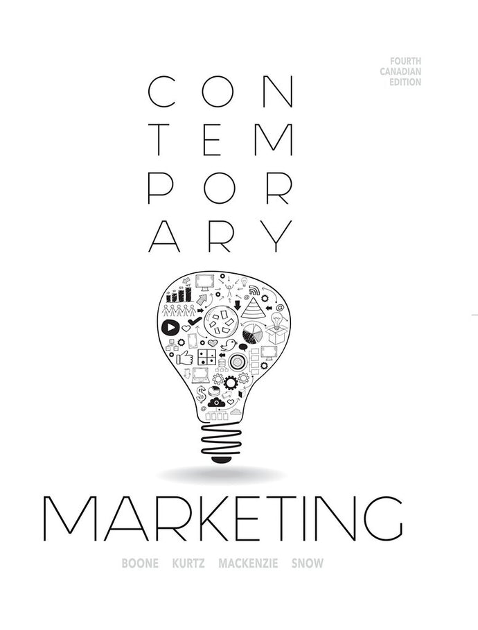 Contemporary Marketing 4th Canadian Edition TEXTBOOK ONLY by Boone 9780176530921(USED:GOOD) *AVAILABLE FOR NEXT DAY PICK UP* *Z104 [ZZ]