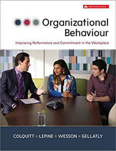 Organizational Behaviour by Jason Colquitt 9781259094279 (USED:GOOD)