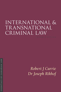 *PRE-ORDER, APPROX 2-3 BUSINESS DAYS* International and Transnational Criminal Law 3rd edition by Robert J. Currie and Joseph Rikhof 9781552215319 *85a [ZZ]