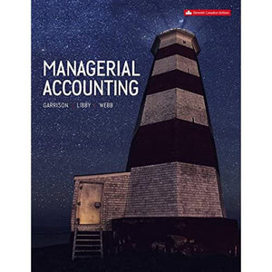 Managerial Accounting 11th edition by Garrison 9781259275814 *A61 [ZZ]