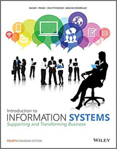 Introduction to Information Systems 4th edition by Rainer LOOSELEAF 9781119309901 *AVAILABLE FOR NEXT DAY PICK UP* *Z221 [ZZ]