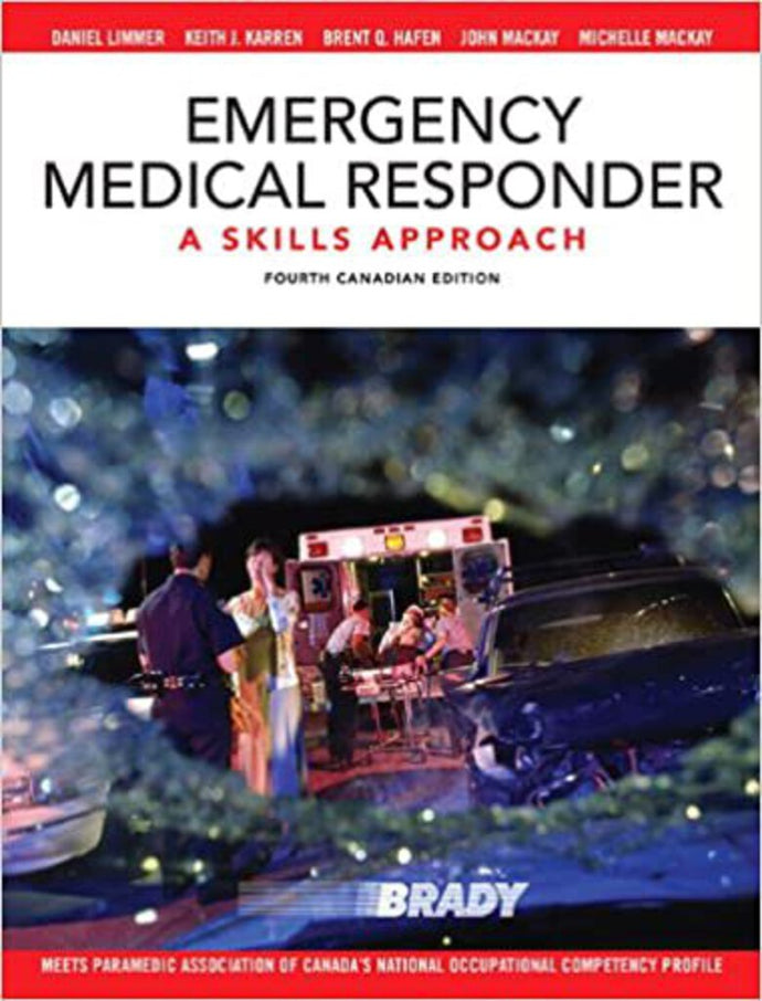 Emergency Medical Responder 4th Canadian Edition by Daniel J. Limmer 9780132892575 (USED:ACCEPTABLE:shows wear:water damage) *AVAILABLE FOR NEXT DAY PICK UP* *Z229
