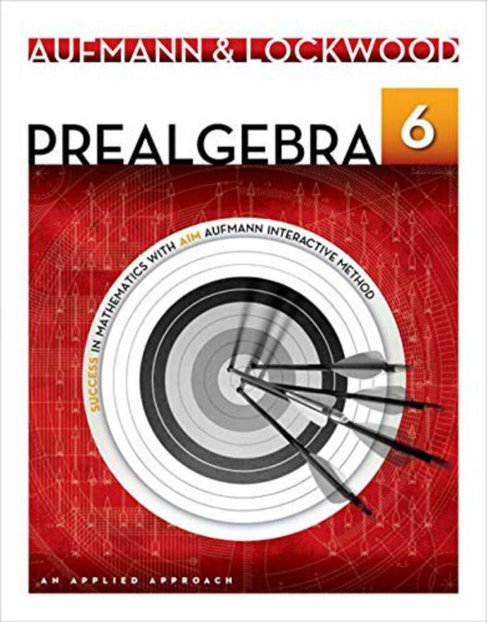 Prealgebra: An Applied Approach Aufmann 9781133365457 (USED:GOOD) *AVAILABLE FOR NEXT DAY PICK UP* Z1 [ZZ]