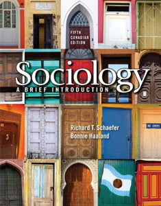 Sociology 5th Canadian Edition by Richard Schaefer 9780070891050 (USED:GOOD) *AVAILABLE FOR NEXT DAY PICK UP* *Z128 [ZZ]