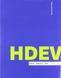 *PRE-ORDER, APPROX 4-6 BUSINESS DAYS* HDEV 4th Canadian edition by Spencer Rathus 9780176874254 *118f/g [ZZ]