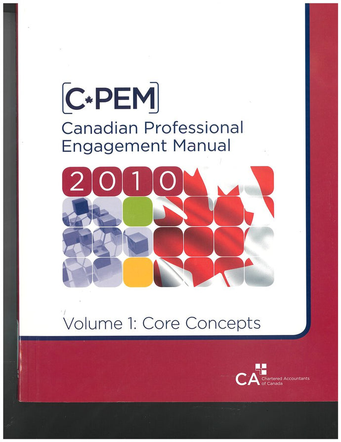 Canadian Professional Engagement Manual Volume 1 Core Concepts by Stuart Hartley 9781553854739 (USED:GOOD:minor highlights) *D3