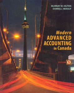 Modern Advanced Accounting in Canada 5th Edition by Murray W. Hilton 9780070971110 (USED:GOOD;highlights) *D12
