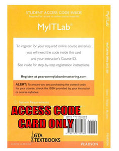 Myitlab with Pearson Etext -- Access Card -- For Go! with Office 2013 9780133775068 *f1