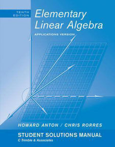 Elementary Linear Algebra Applications Version by Howard Anton 9780470458228 (USED: GOOD) *D6