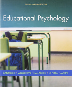Educational Psychology 3rd Canadian Edition by Santrock 9780070123458 (USED:ACCEPTABLE:shows wear) *D6