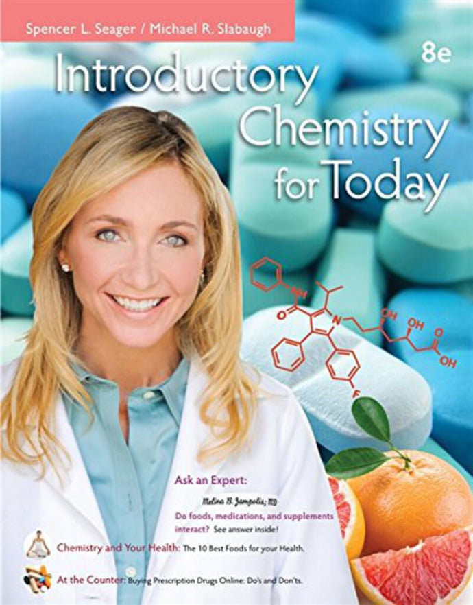 Introductory Chemistry for Today 8th Edition by Spencer Seager 9781133605133 (USED:GOOD) *AVAILABLE FOR NEXT DAY PICK UP* *Z20 [ZZ]